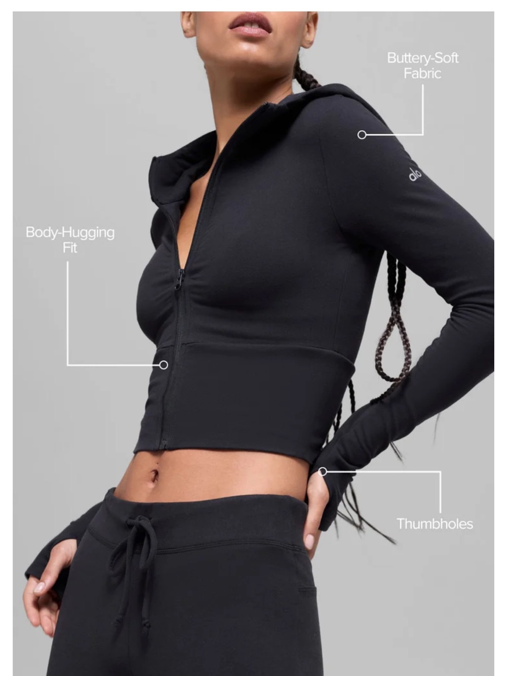 Alo Sway Full Zip Hoodie - Picture 6 of 6